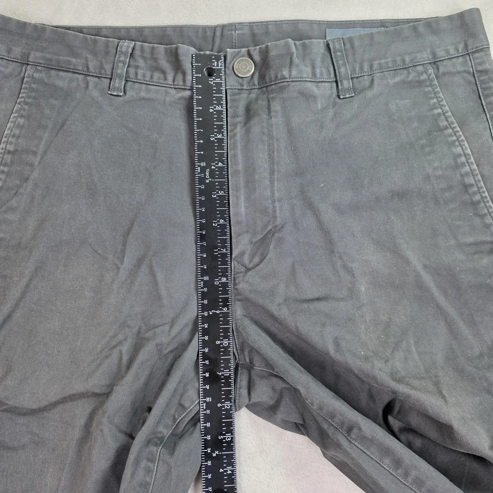 Bonobos Chino Pants Mens 36x30 Gray‎ Stretch Casual Slant Pockets Flat Front - Picture 9 of 10